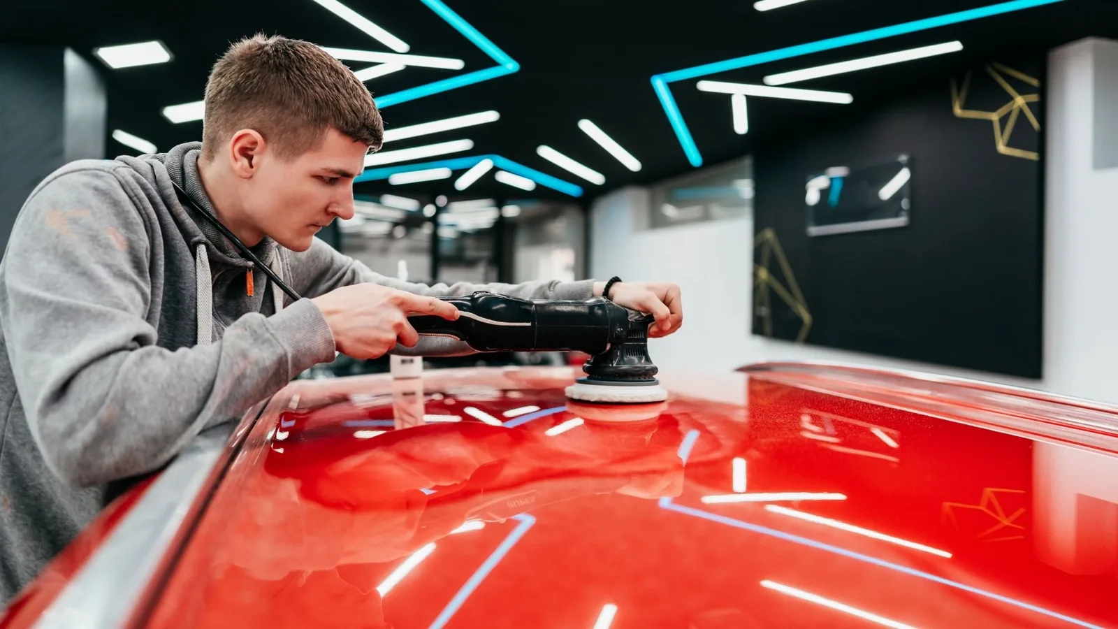 Paint enhancement polishing process in Sunrise FL